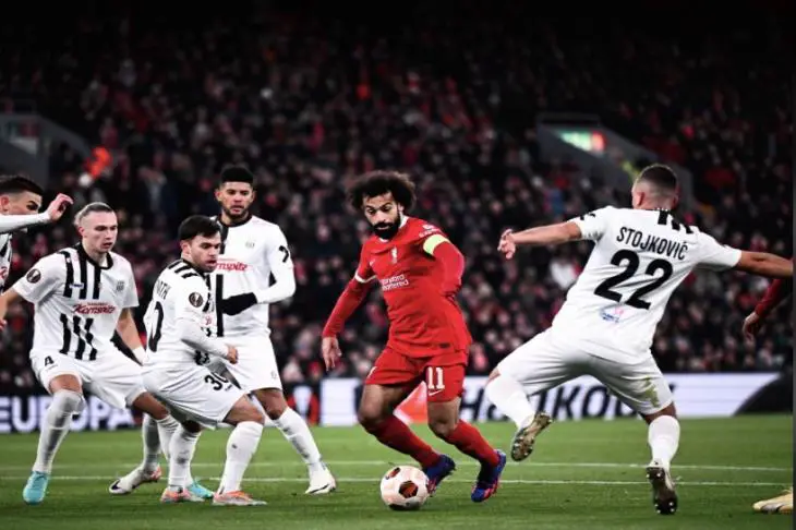 محمد صلاح يقود ليفربول لفوز ساحق على لاسك ويحسم التأهل لدور الـ 16 بالدوري الأوروبي
